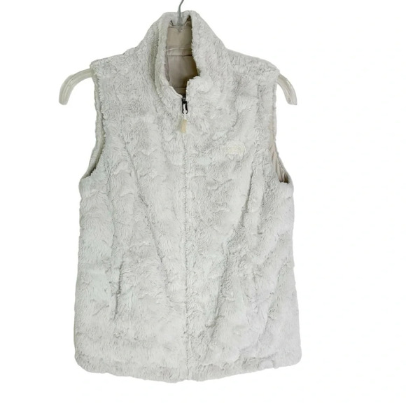 The North Face Reversible Mossbud Insulated Puffer Vest Beige Cream Size XS - Picture 5 of 14